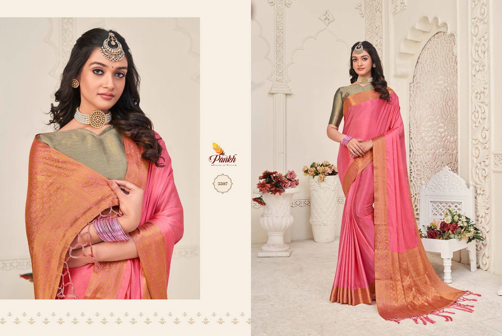 Alora Silk By Pankh 5501-5510 Party Wear Sarees Catalog